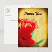 Oranje Tulpen Dank u Briefkaarten (Voorkant / Achterkant)