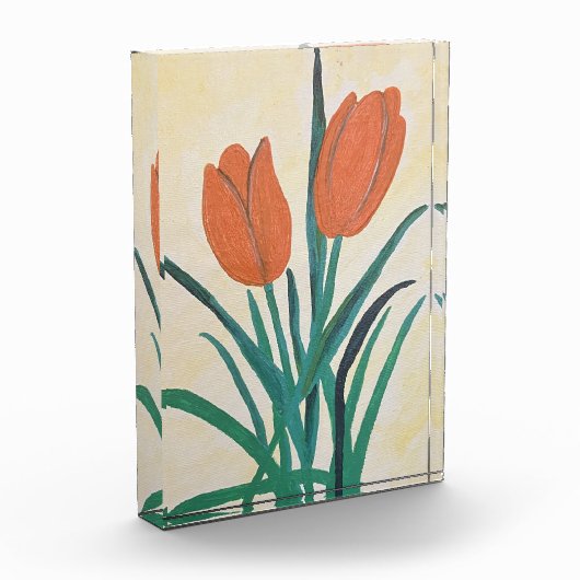 Oranje Tulpen Fotoblokken (Links)