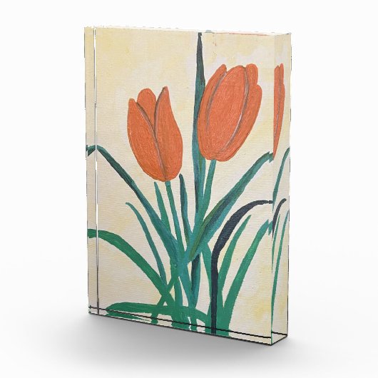 Oranje Tulpen Fotoblokken (Rechts)