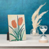 Oranje Tulpen Fotoplaat (Zijkant)