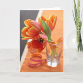 Oranje Tulpen Kaart (Voorkant)