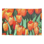 Oranje Tulpen Kussensloop (Achterkant)