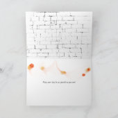 Oranje Tulpen op de Moederdag van Brick Kaart (Binnen)