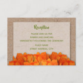 Oranje Tulpen op Kaarten voor het opvangen van Kra (Voorkant)