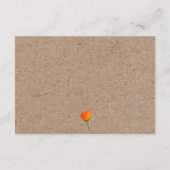 Oranje Tulpen op Kaarten voor het opvangen van Kra (Achterkant)