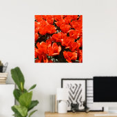 Oranje tulpen poster (Thuiskantoor)