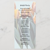 Oranje Tulpen Programmakaart (Achterkant)