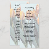 Oranje Tulpen Programmakaart (Voorkant / Achterkant)