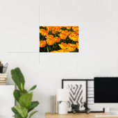 Oranje Tulpenbloemen Poster (Thuiskantoor)