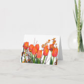 Oranje TulpenKaart Kaart (Voorkant)