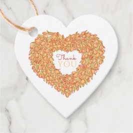 Oranje tulphartje bedankt voor je huwelijksgunsten bedankjes labels