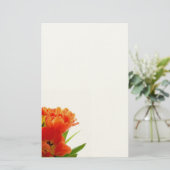 Oranje Tulps Briefpapier (Staand voorkant)