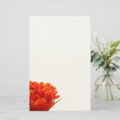 Oranje Tulps Briefpapier (Staand voorkant)