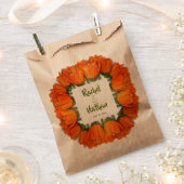 Oranje Tulps Vrijgezellenfeest Kraft Bedankzakje (Geknipt)