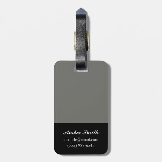 Oranje Turban Bagagelabel (Achterkant verticaal)