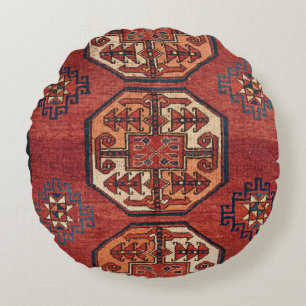 Oranje Turkestan-medailles Rond Kussen