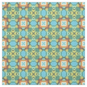 Oranje Turquoise Blauwgroen Blauw Groen Orient Bal Stof