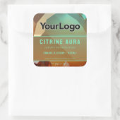 Oranje Turquoise Hot Sauce Branding Product Label (Tas)