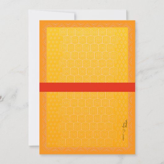 Oranje Turquoise Trendy Peony Birthday Brunch Kaart (Achterkant)