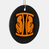 Oranje Tweelingen Keramisch Ornament (Rechts)