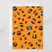 Oranje Twins Zwembad Party Verjaardag Splash Leopa Kaart (Achterkant)