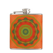 Oranje Twirl Heupfles (Voorkant)