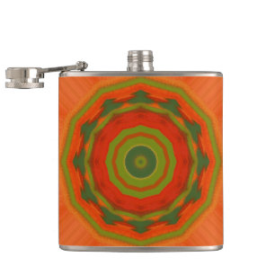 Oranje Twirl Heupfles