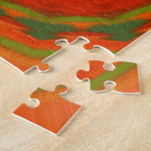 Oranje Twirl Legpuzzel (Zijkant)