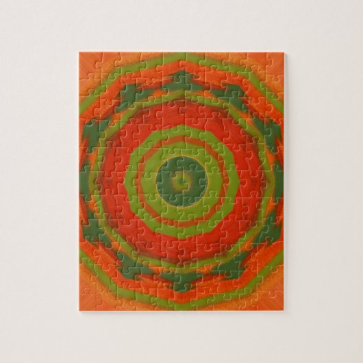 Oranje Twirl Legpuzzel (Verticaal)