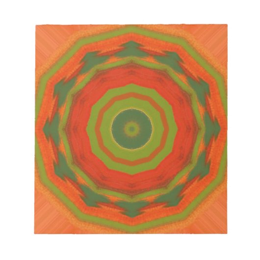 Oranje Twirl Notitieblok (Voorkant)