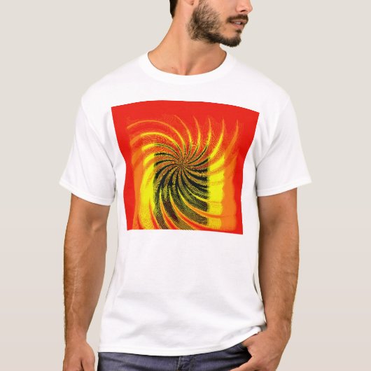 Oranje Twirl T-shirt (Voorkant)