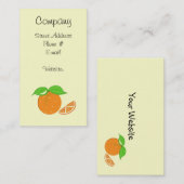 Oranje Twist Visitekaartje (Voorkant / Achterkant)