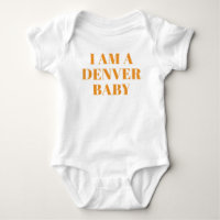 Oranje Typografie Denver Babykleding