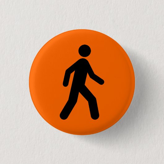 oranje u blij ronde button 3,2 cm (Voorkant)