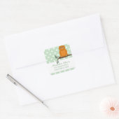 Oranje uil: Adres Stickers (Envelop)