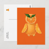 Oranje uil briefkaart (Voorkant / Achterkant)