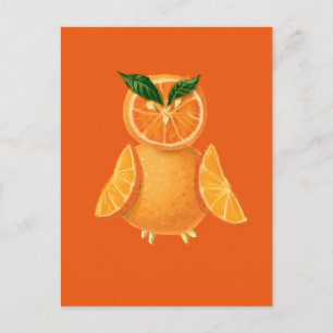 Oranje uil briefkaart