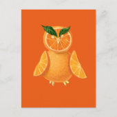 Oranje uil briefkaart (Voorkant)