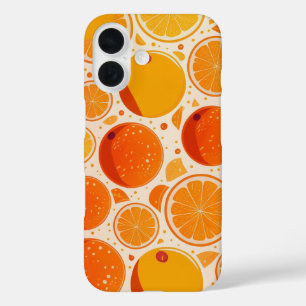 Oranje Uitbarsting iPhone 16 Hoesje