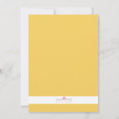  Oranje uitnodiging tot geboorte Tiger (Achterkant)