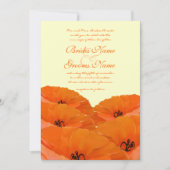 Oranje uitnodiging tot het huwelijk (Voorkant)