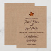 Oranje uitnodiging tot het uitzenden van het lever (Voorkant / Achterkant)