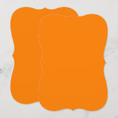 Oranje uitnodiging tot inschrijving (Voorkant / Achterkant)