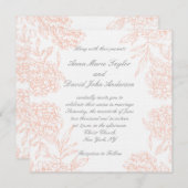 Oranje uitnodiging tot weduwschap met pinda's (Voorkant / Achterkant)