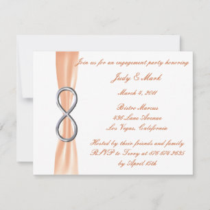 Oranje uitnodiging van de Infinity Engagement Part