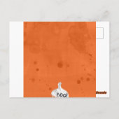 Oranje uitnodiging van Pumpkin & Ghost Halloween P (Achterkant)