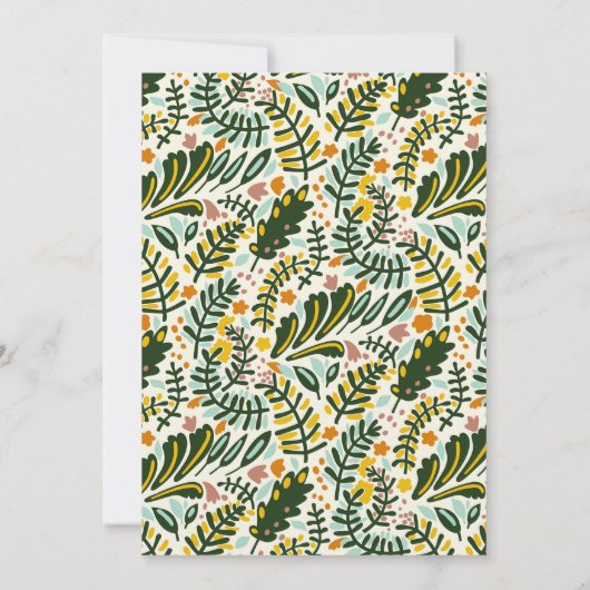 Oranje uitnodiging voor 40ste verjaardag (Achterkant)