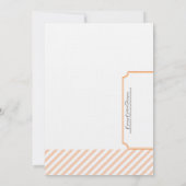 Oranje uitnodiging voor een bridale douche - thee (Achterkant)