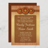 Oranje uitnodiging voor het huwelijk van het land  (Voorkant / Achterkant)