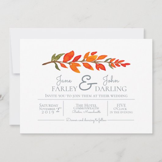 Oranje uitnodiging voor weddenschappen (Voorkant)